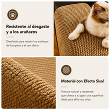 Protector de Sofá Antiarañazos para Gatos con Efecto Sisal