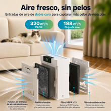 Purificador de Aire de Doble Cara para Hogares con Mascotas