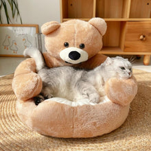 Cuddle Bear™ – Cama de Oso Ultra Suave para Gatos
