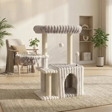 Árbol Rascador para Gatos con Casita Acolchada