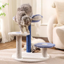 Árbol Rascador para Gatos con Diseño de Flor y Varios Niveles