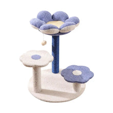 Árbol Rascador para Gatos con Diseño de Flor y Varios Niveles