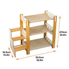 SisalHammock™ – Árbol Rascador para Gatos de Varios Niveles con Escaleras