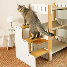 SisalHammock™ – Árbol Rascador para Gatos de Varios Niveles con Escaleras