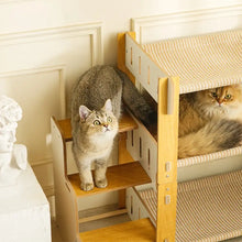 SisalHammock™ – Árbol Rascador para Gatos de Varios Niveles con Escaleras