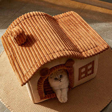 Casa Acogedora Semicerrada para Gatos