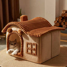 Casa Acogedora Semicerrada para Gatos