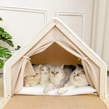 Casita Rascadora para Gatos con Zona de Descanso Acogedora