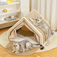 Casita Rascadora para Gatos con Zona de Descanso Acogedora