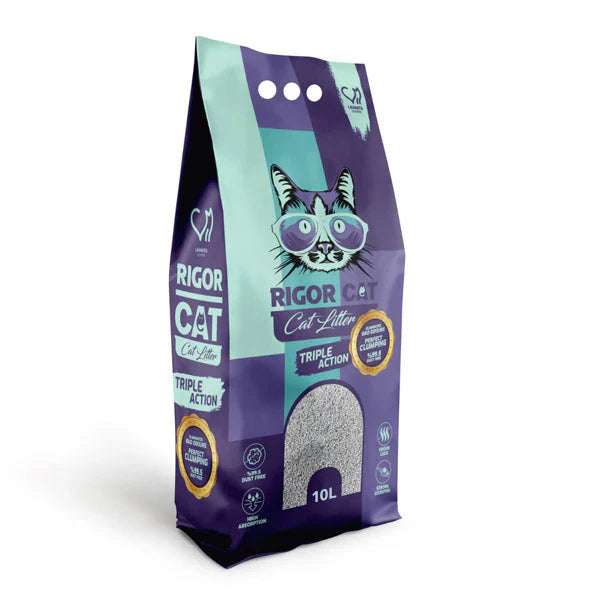 Arena aglomerante para gatos, 10 litros | Con aroma a lavanda