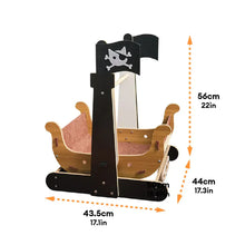 Hamaca Rascadora para Gatos con Diseño de Barco Pirata
