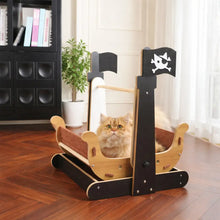Hamaca Rascadora para Gatos con Diseño de Barco Pirata