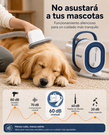 Kit de Peluquería para Mascotas con Aspirador Integrado