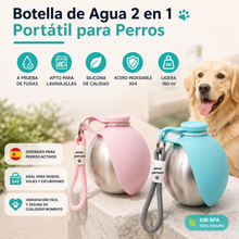 Botella de agua portátil para perros