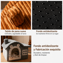 Casa Acogedora Semicerrada para Gatos